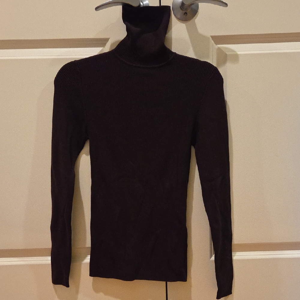 525 America Women's Brown Turtleneck Sweater